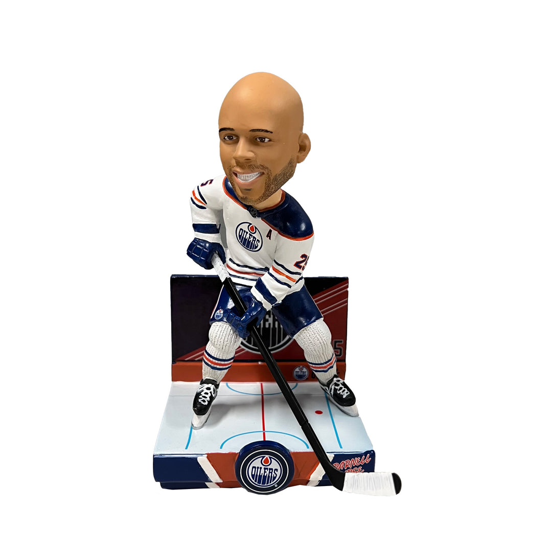 Darnell Nurse Edmonton Oilers White Jersey Bobblehead Figurine