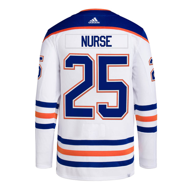 Darnell Nurse Edmonton Oilers adidas Primegreen Authentic White Away Jersey