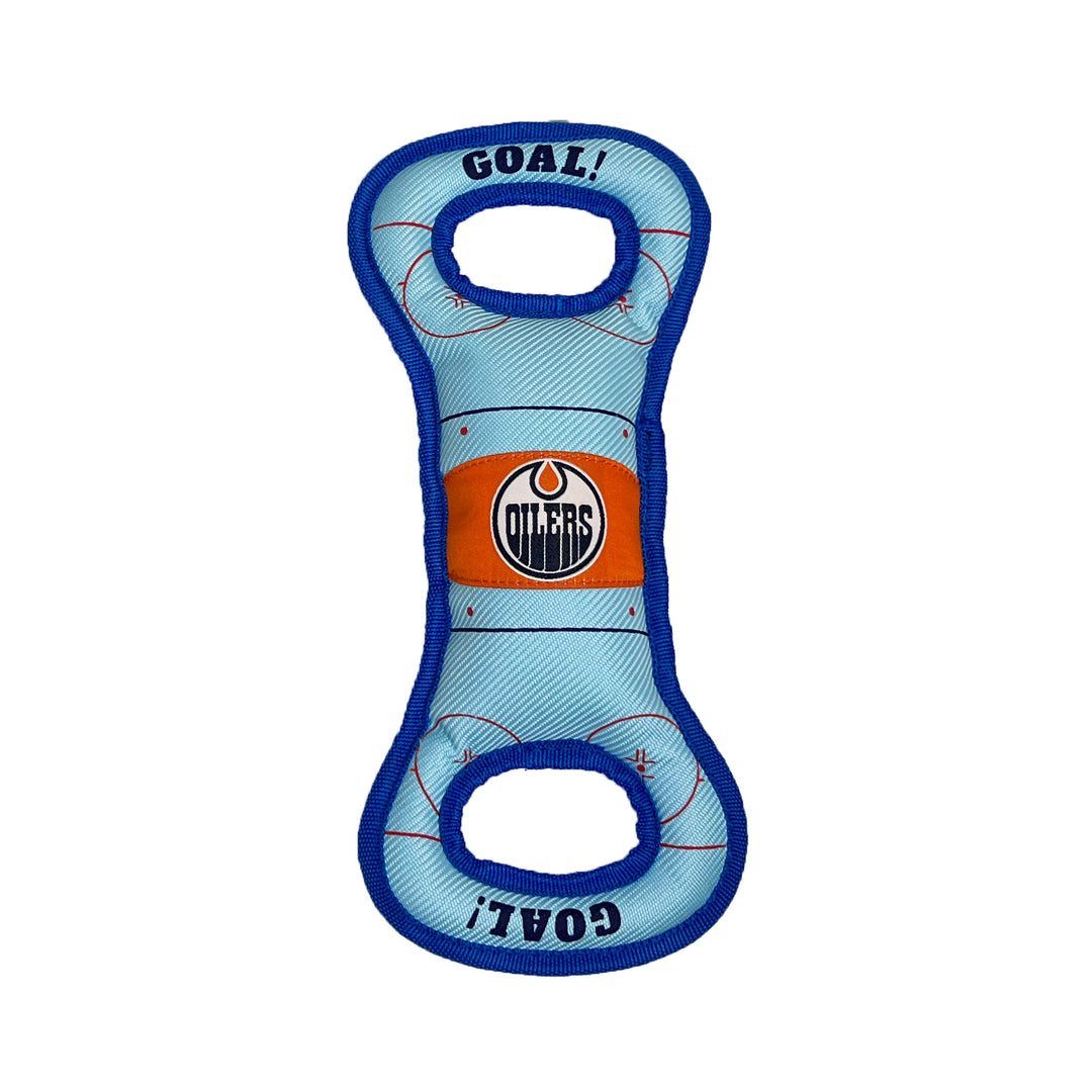 Edmonton Oilers Blue Dental Ring Bone Dog Toy