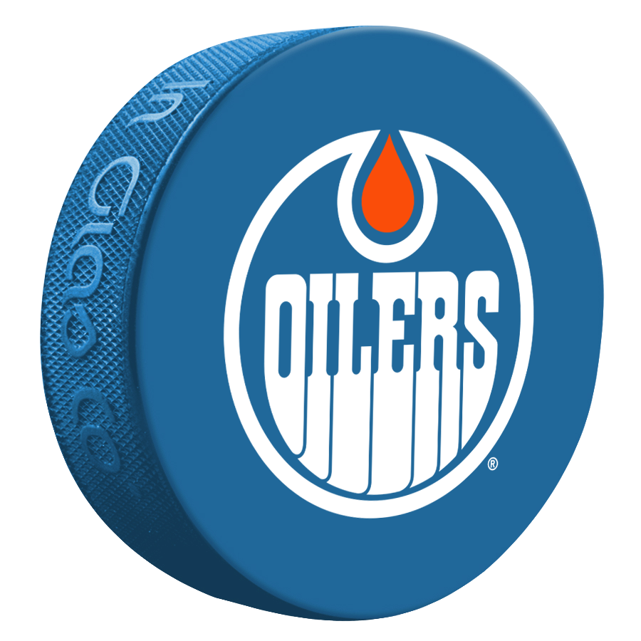 Edmonton Oilers Royal Basic Puck