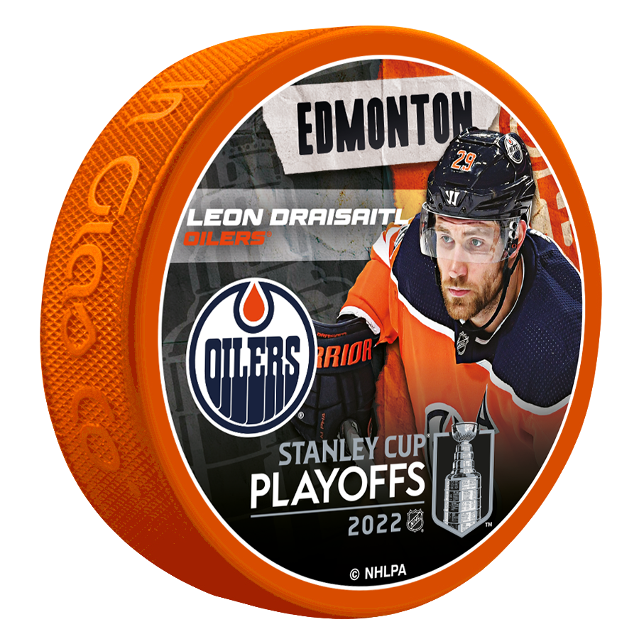 Leon Draisaitl Edmonton Oilers 2022 Stanley Cup Playoffs Lock Up Puck