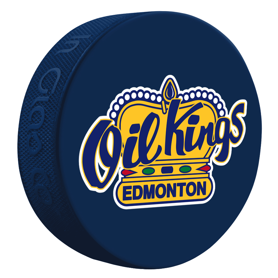 Edmonton Oil Kings Blue Basic Logo Puck