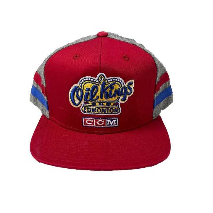 Edmonton Oil Kings CCM Flat Brim Logo Snapback