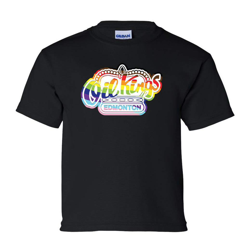 Edmonton Oil Kings Youth Pride Black T-Shirt
