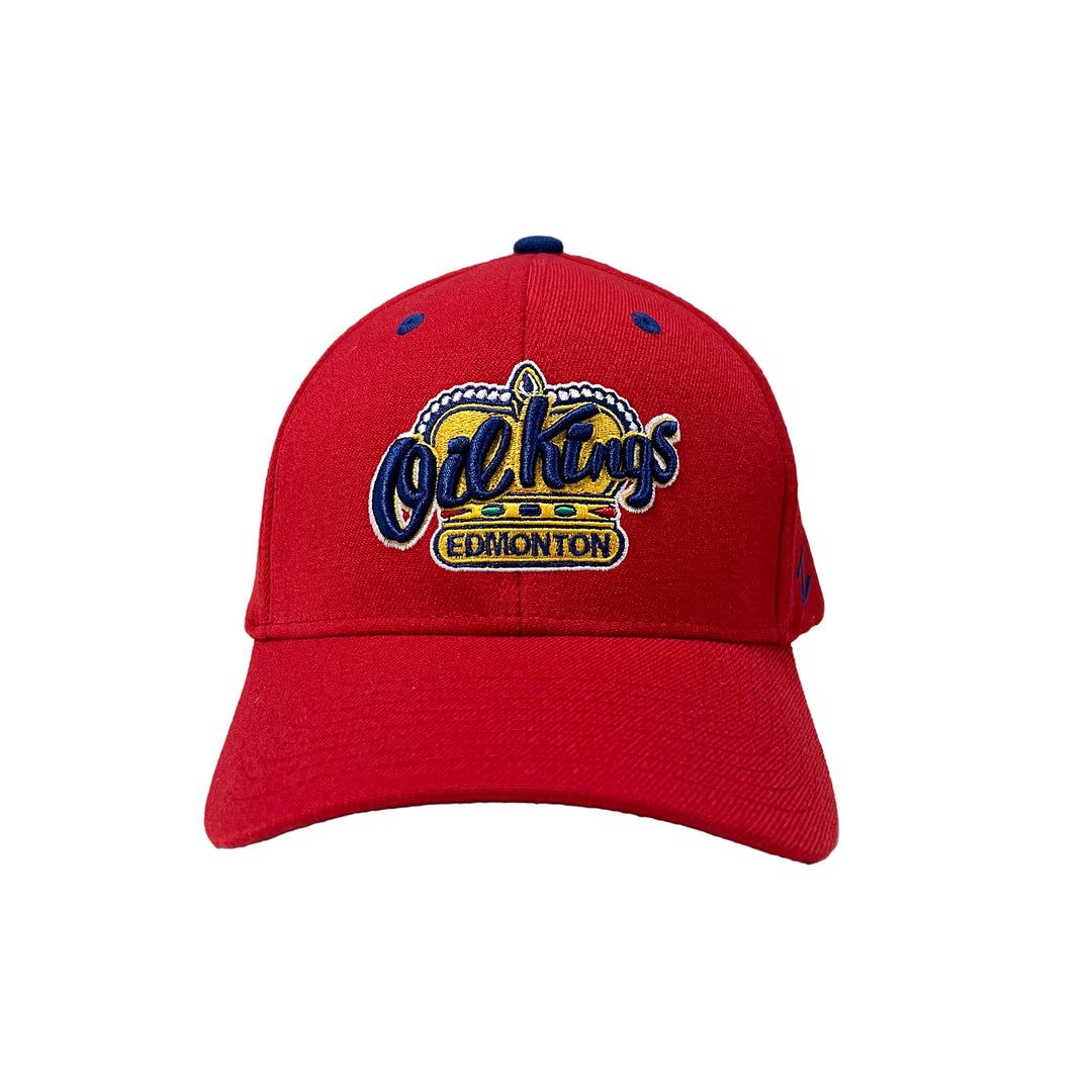 Edmonton Oil Kings Zephyr Red Logo Flex Hat