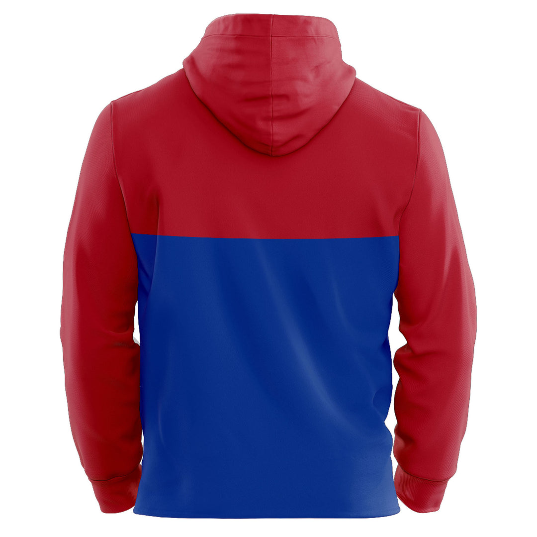 Edmonton Oil Kings Bardown Sports Splash Red & Blue Hoodie