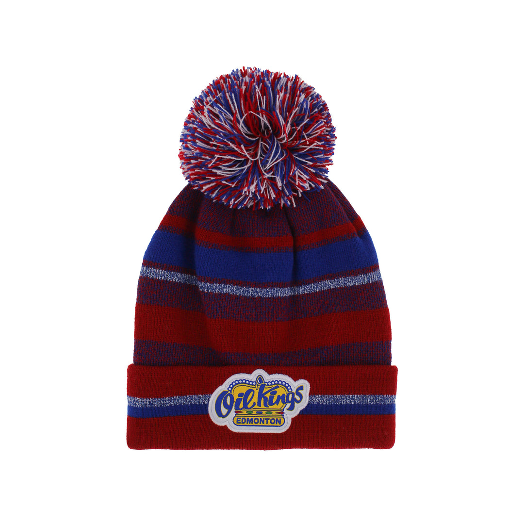 Edmonton Oil Kings Gertex Red Home Logo Knit Toque w/ Pom