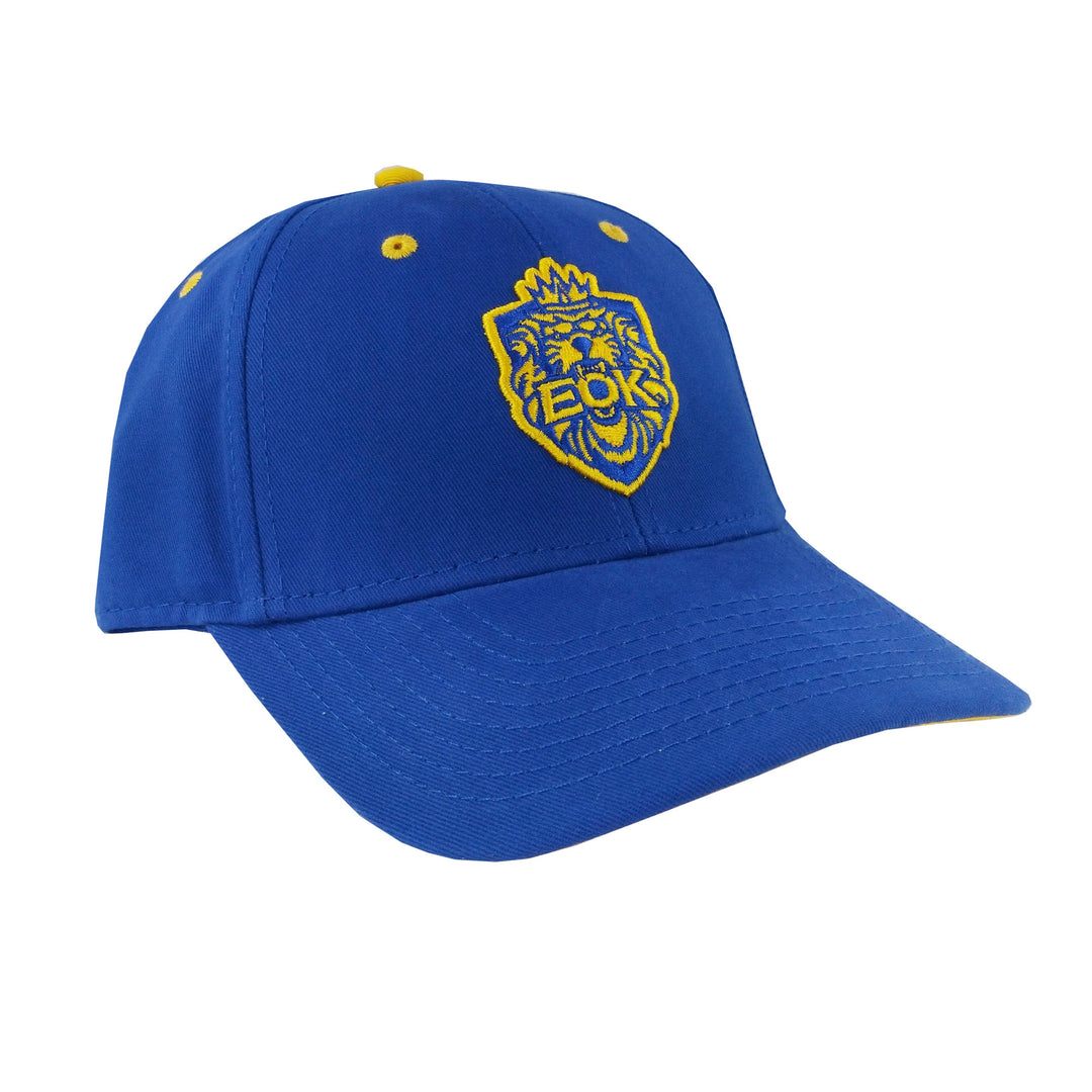 Edmonton Oil Kings Youth American Needle Blue Lofted Brush Adjustable Hat
