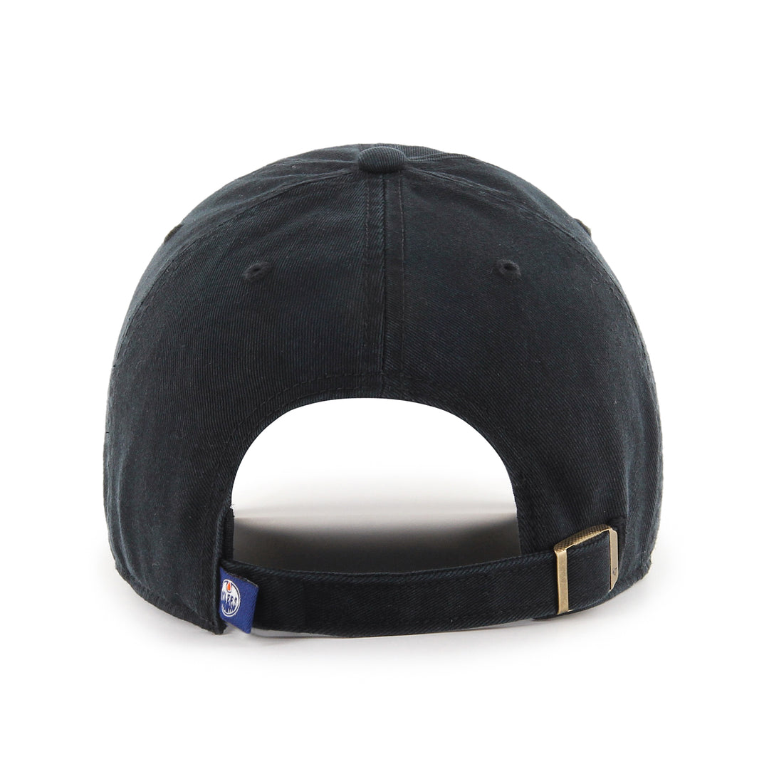 Edmonton Oilers '47 Black on Black Tonal Clean Up Adjustable Hat