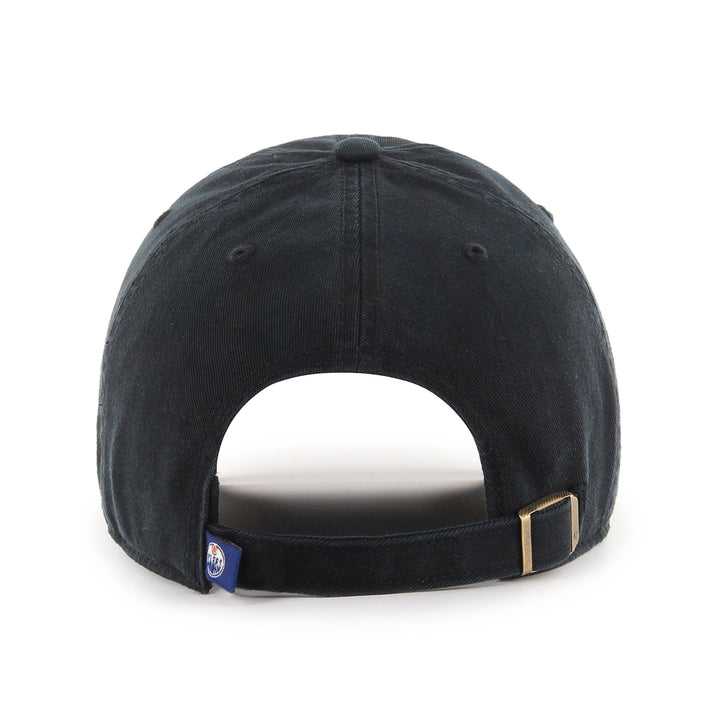 Edmonton Oilers '47 Black on Black Tonal Clean Up Adjustable Hat