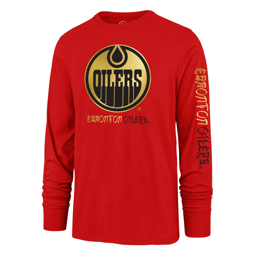 Edmonton Oilers '47 Red Lunar New Year Long Sleeve Shirt