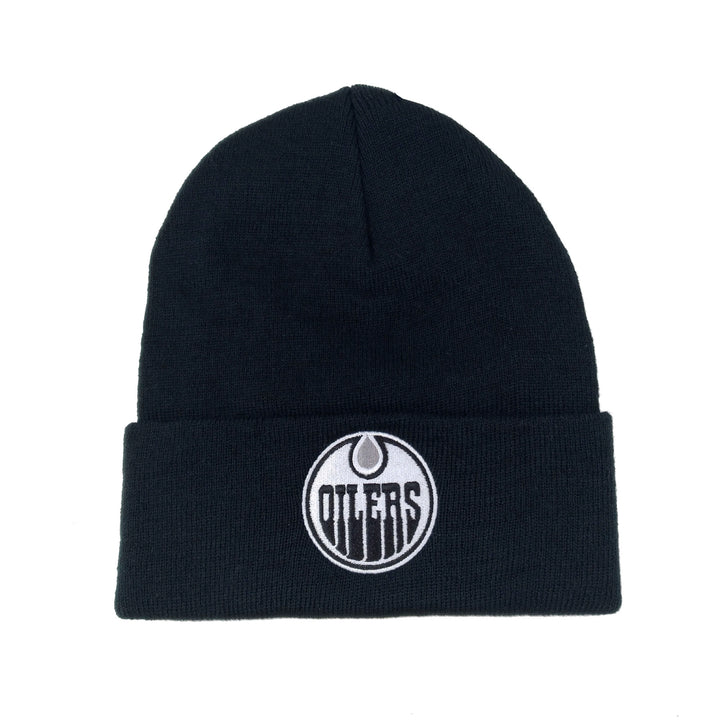 Edmonton Oilers American Needle Platinum Black Knit Toque