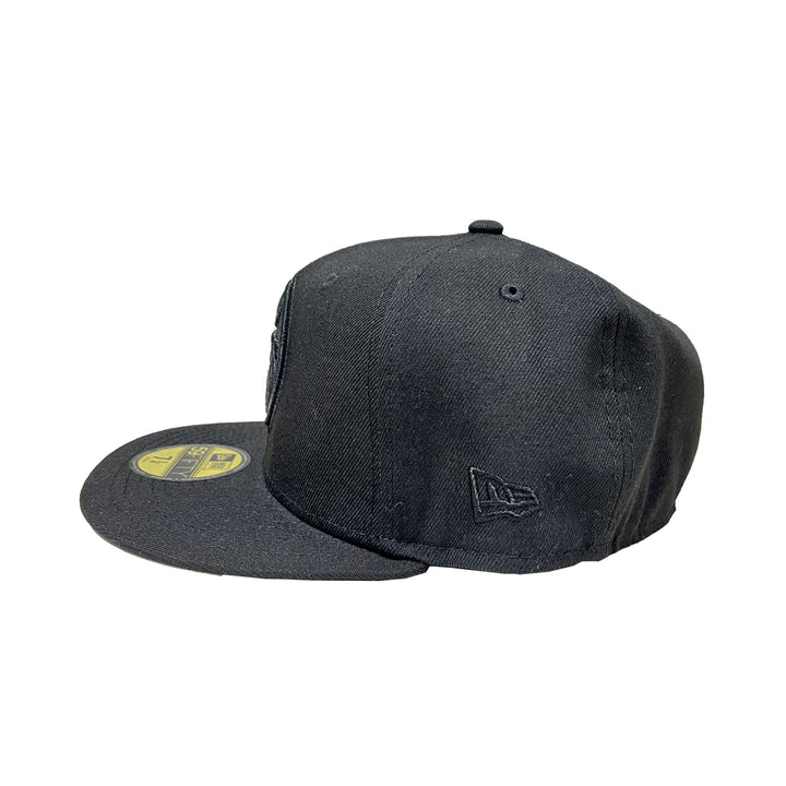 Edmonton Oilers New Era Tonal Black 59FIFTY Fitted Logo Hat