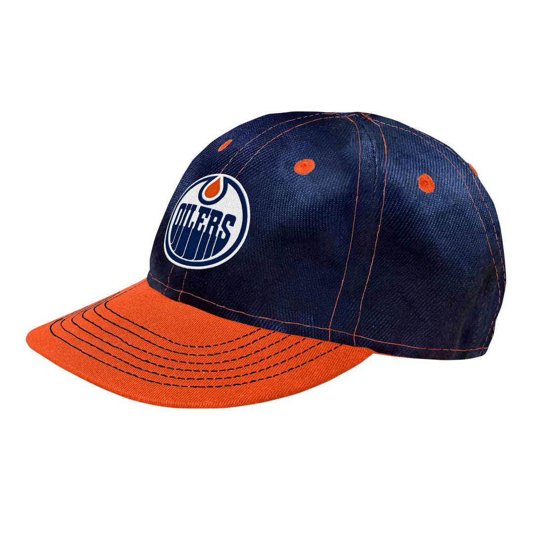 Edmonton Oilers Infant Outerstuff Blue & Orange Bleachout Hat