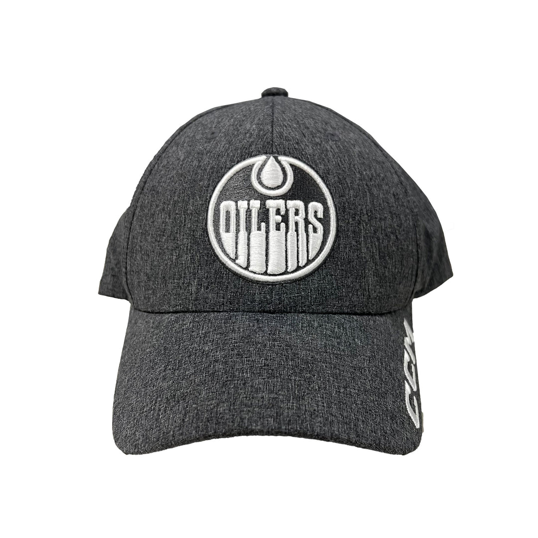 Edmonton Oilers CCM Grey Low Profile Logo Snapback