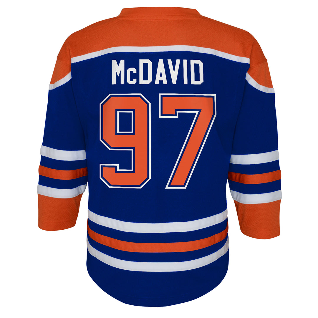 Connor McDavid Edmonton Oilers Youth Royal Blue Home Jersey