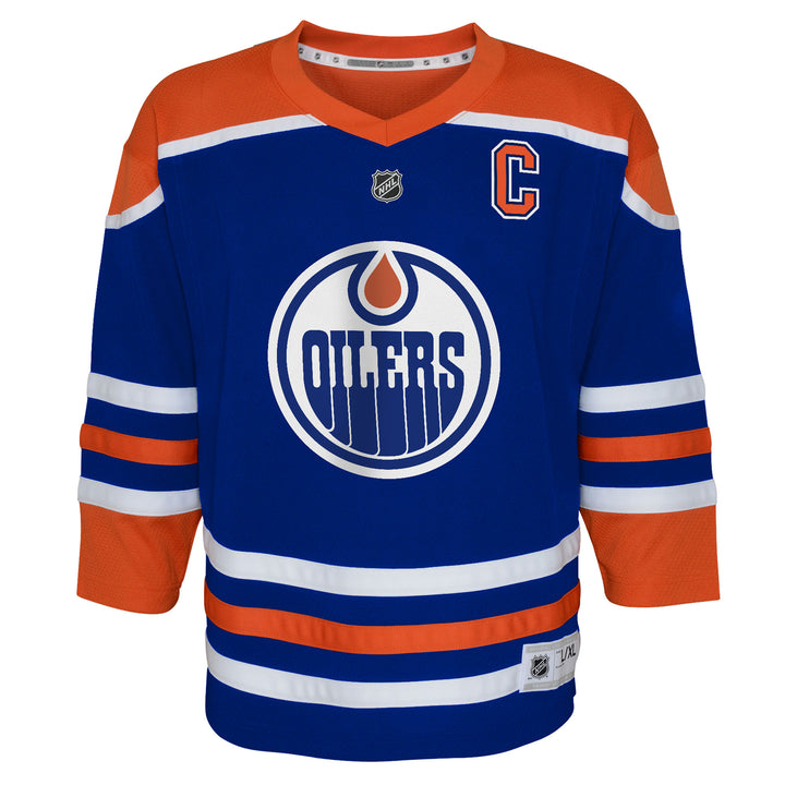 Connor McDavid Edmonton Oilers Youth Royal Blue Home Jersey