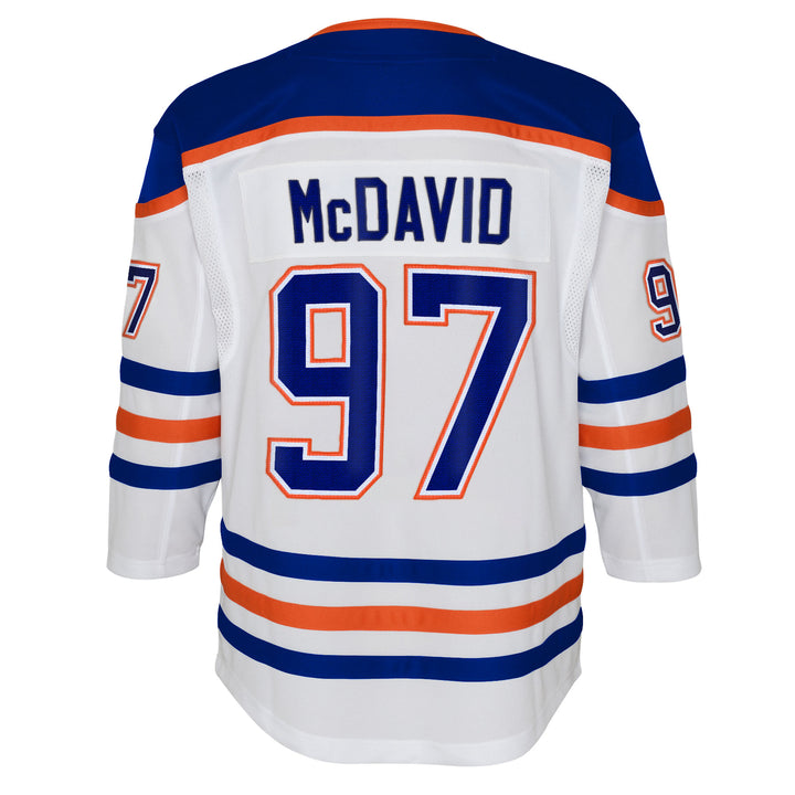 Connor McDavid Edmonton Oilers Youth White Away Jersey