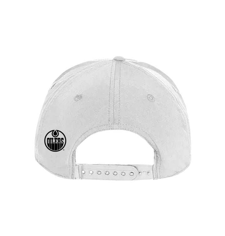 Edmonton Oilers DEFY White Snapback Hat