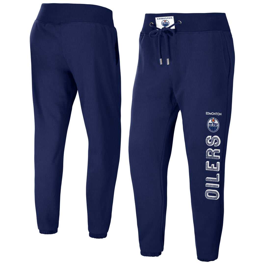 Edmonton Oilers Women's WEAR by Erin Andrews Royal French Terry Pants/Joggers