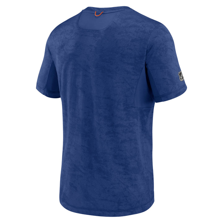 Edmonton Oilers Fanatics Authentic Pro Premium Blue & Orange Tech T-Shirt