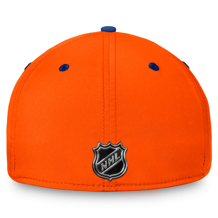 Edmonton Oilers Fanatics Blue & Orange Authentic Pro Flex Hat