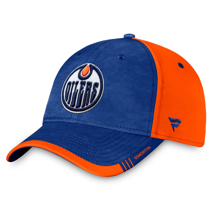 Edmonton Oilers Fanatics Blue & Orange Authentic Pro Flex Hat