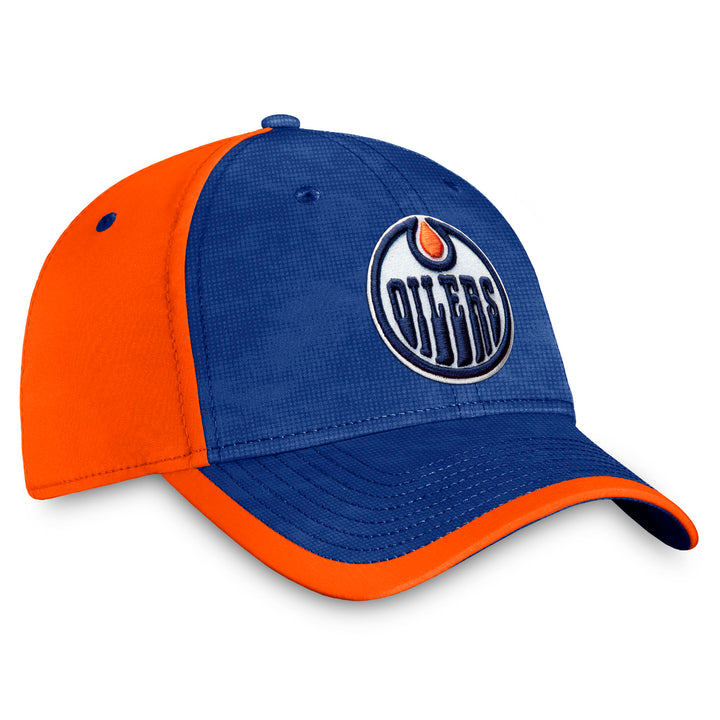 Edmonton Oilers Fanatics Blue & Orange Authentic Pro Flex Hat