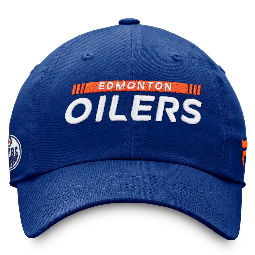 Edmonton Oilers Fanatics Navy Snapbuckle Authentic Pro Adjustable Hat