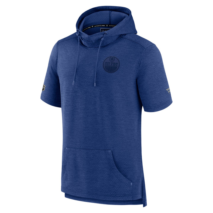 Edmonton Oilers Fanatics Authentic Pro Pullover Short Sleeve Cobalt Hoodie