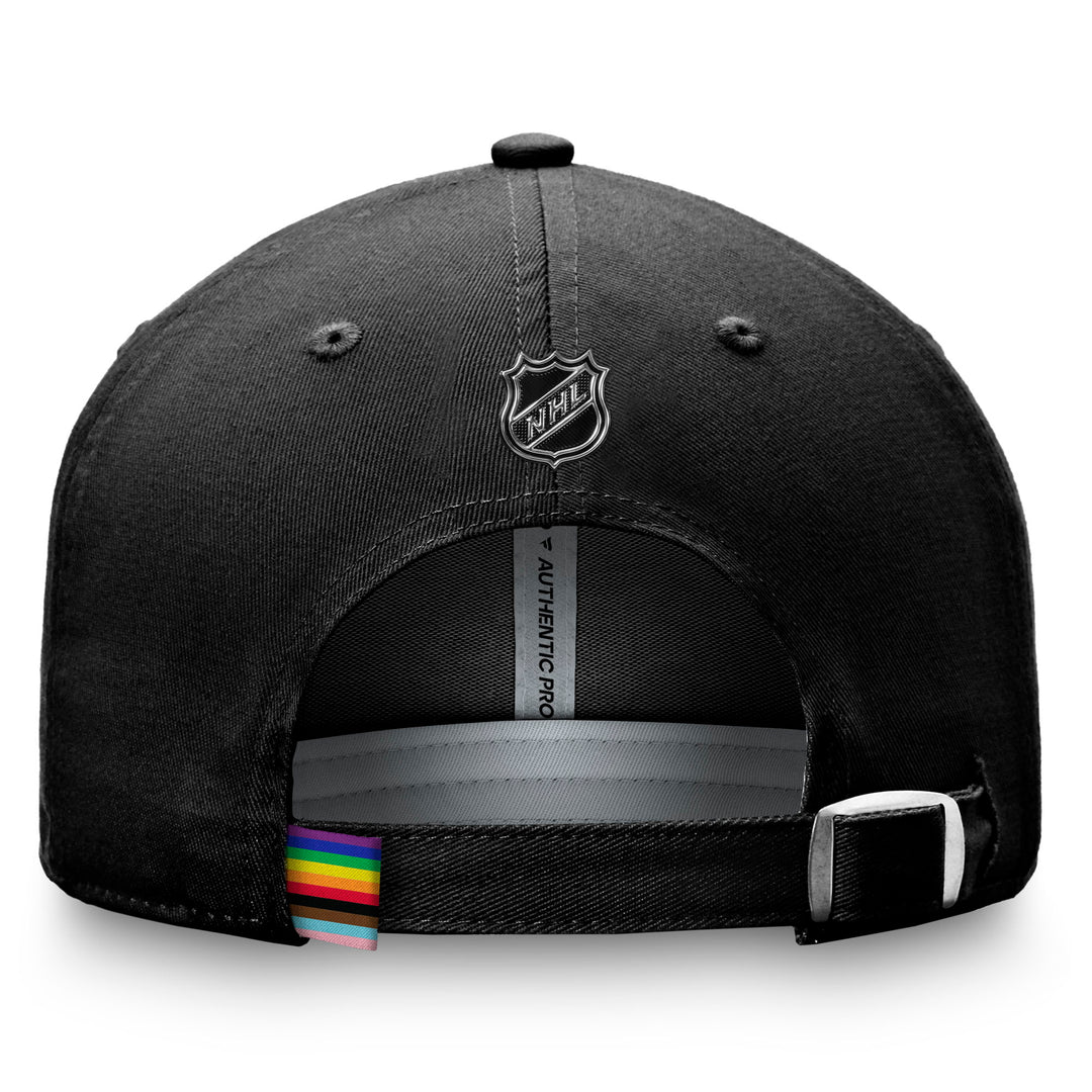 Edmonton Oilers Fanatics Hockey Is For Everyone/Pride Black Adjustable Hat