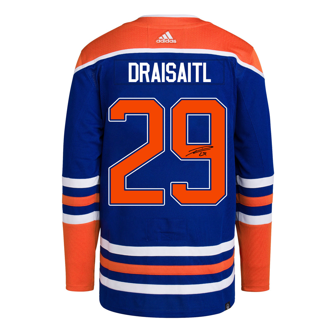 Leon Draisaitl Edmonton Oilers Signed Royal/Home adidas Jersey