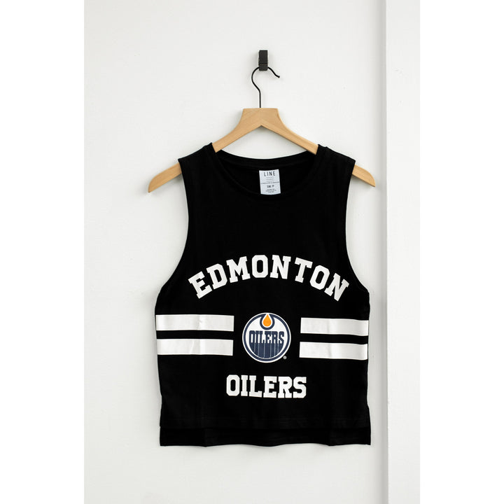 Edmonton Oilers Women's Line Change Team Tank Black