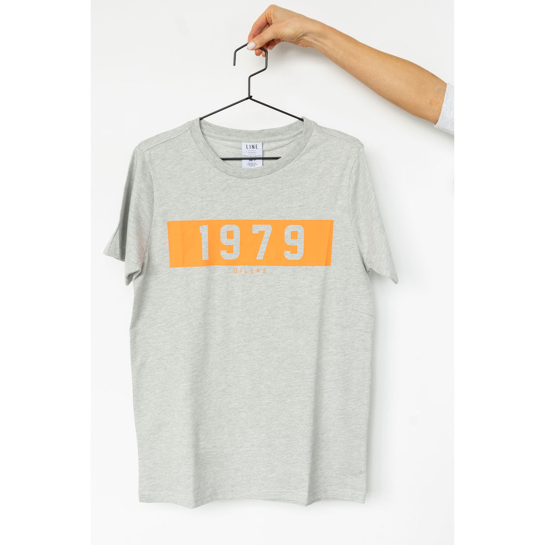 Edmonton Oilers Line Change Classic Grey & Orange T-Shirt