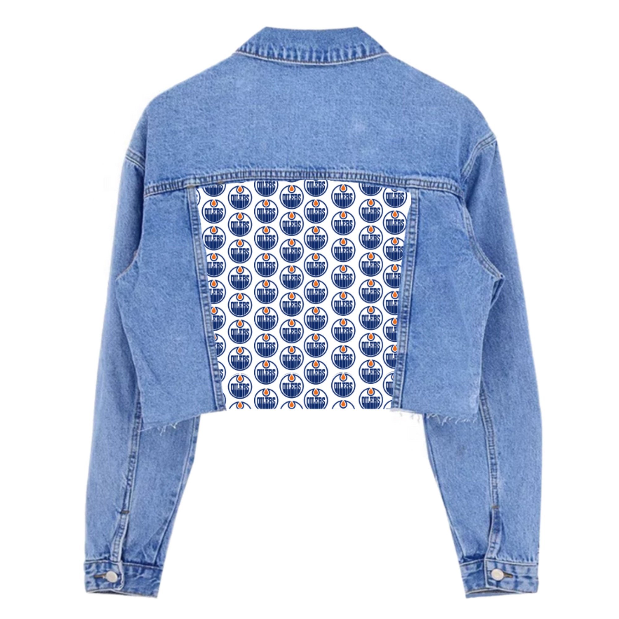 Edmonton Oilers Women's The Luxesse Shop Denim Jean Jacket – ICE
