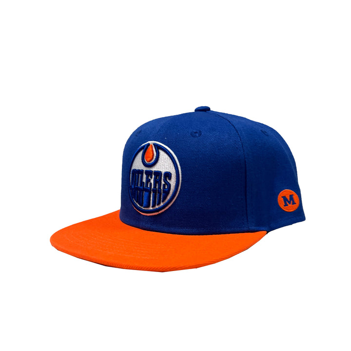 Edmonton Oilers Mammoth Royal & Orange Snapback Hat