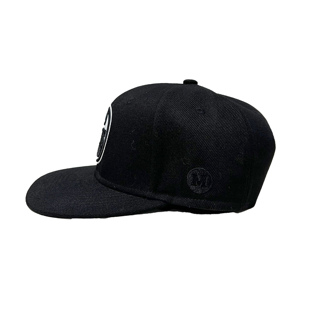 Edmonton Oilers Mammoth Black & White Snapback Hat