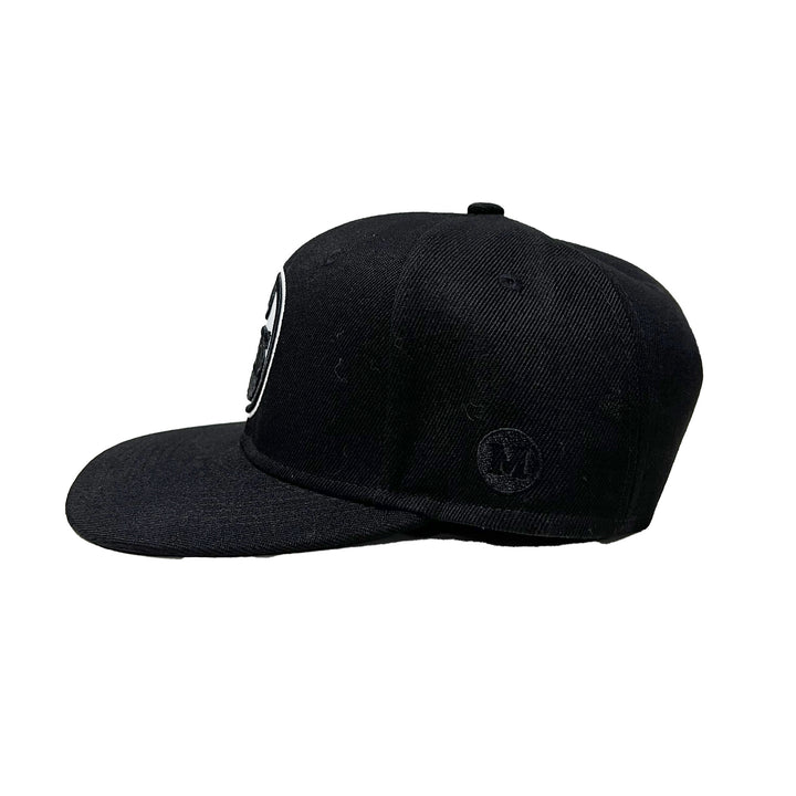 Edmonton Oilers Mammoth Black & White Snapback Hat