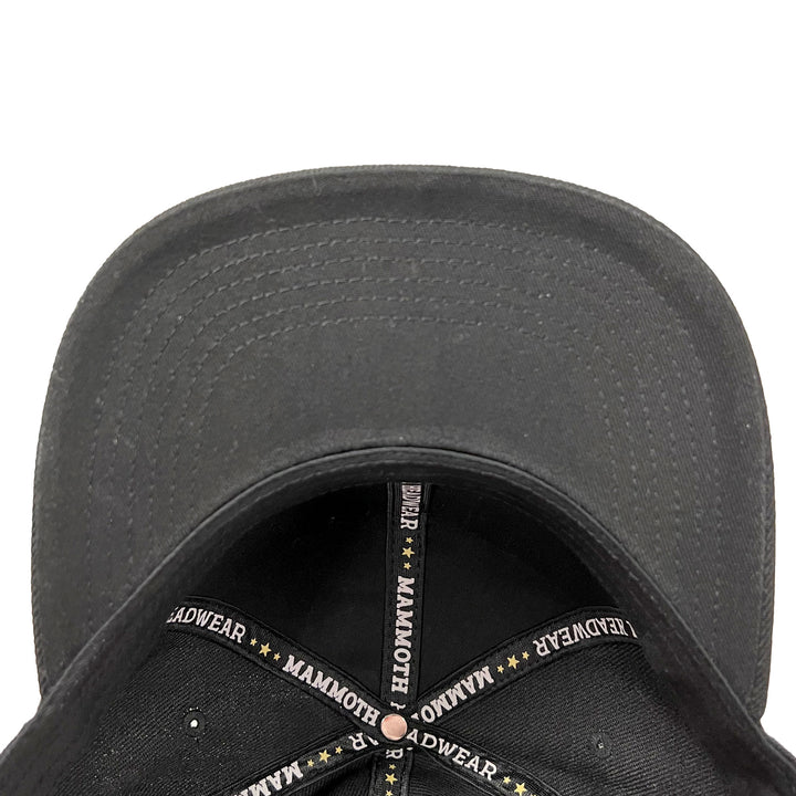 Edmonton Oilers Mammoth Black & White Snapback Hat