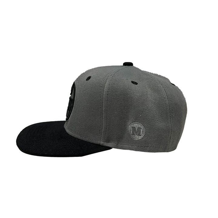 Edmonton Oilers Mammoth Grey & Black Snapback Hat