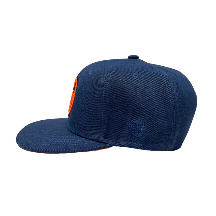 Edmonton Oilers Mammoth Navy & Orange Snapback Hat