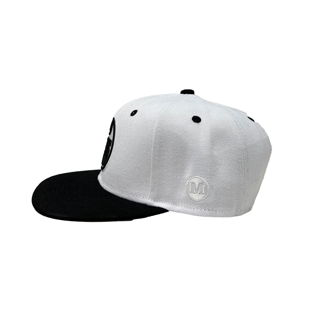 Edmonton Oilers Mammoth White & Black Snapback Hat