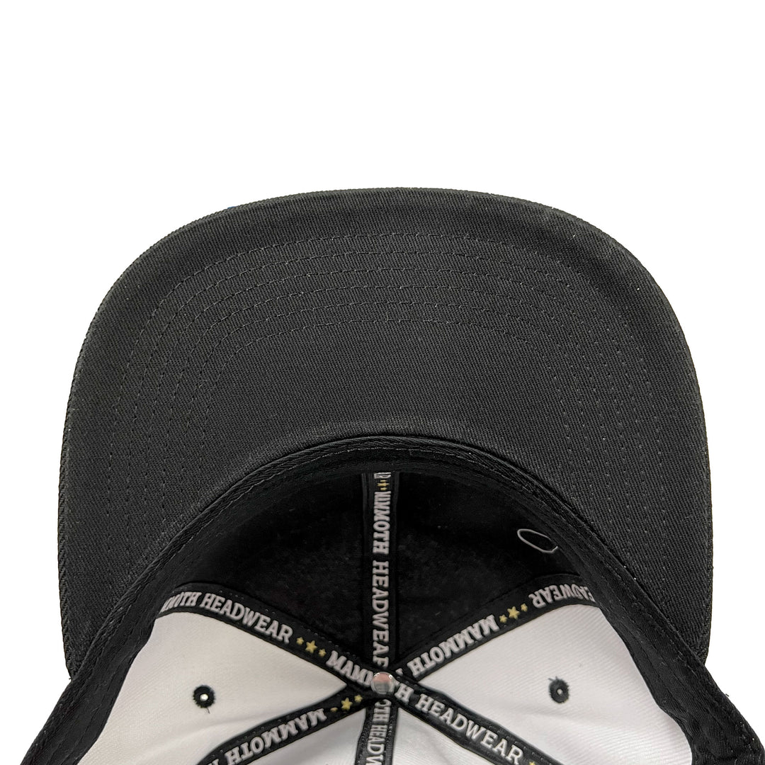 Edmonton Oilers Mammoth White & Black Snapback Hat