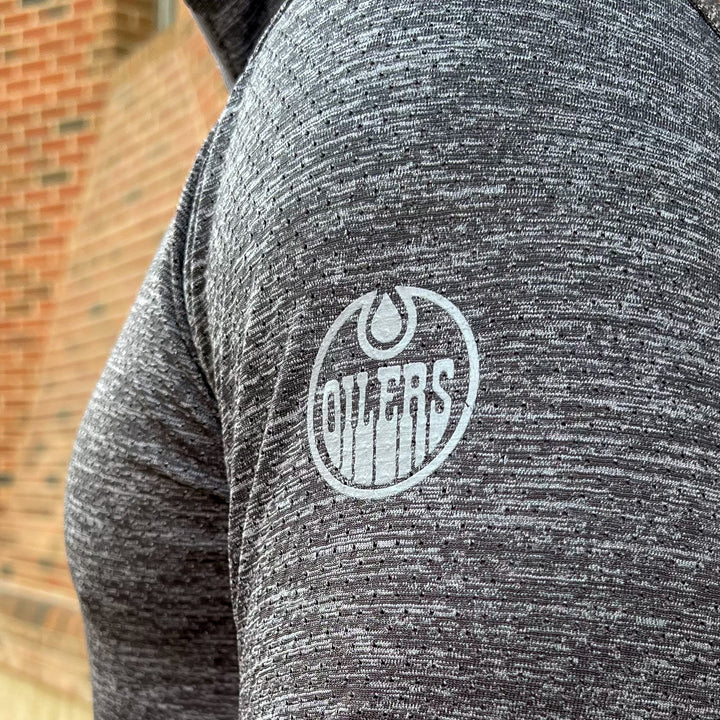 Edmonton Oilers lululemon Metal Vent Tech Midweight Grey Half-Zip Sweatshirt