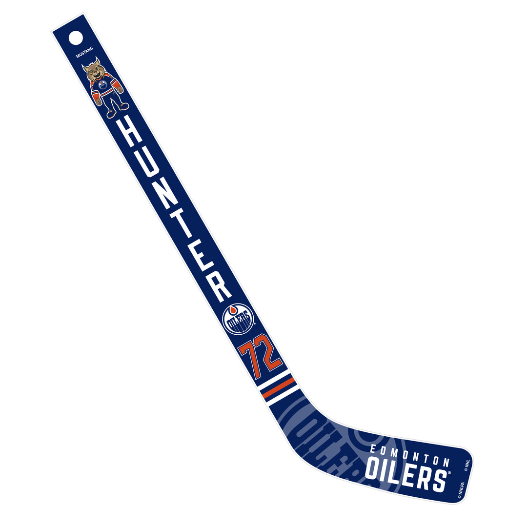 Edmonton Oilers Blue Primary Logo Hunter Mini Stick