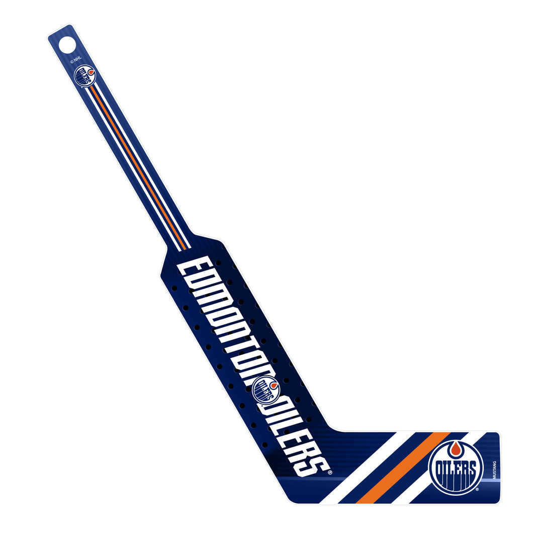 Edmonton Oilers Blue Primary Logo Flash Goalie Mini Stick