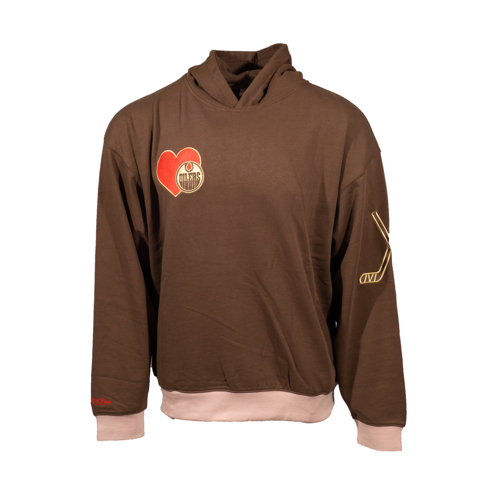 Edmonton Oilers Mitchell & Ness Love Affair Brown Hoodie ICE District