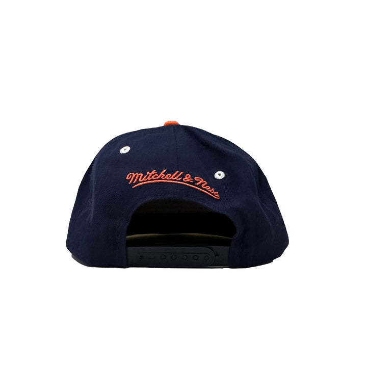 Edmonton Oilers Mitchell & Ness Two-Tone Navy & White Snapback Hat