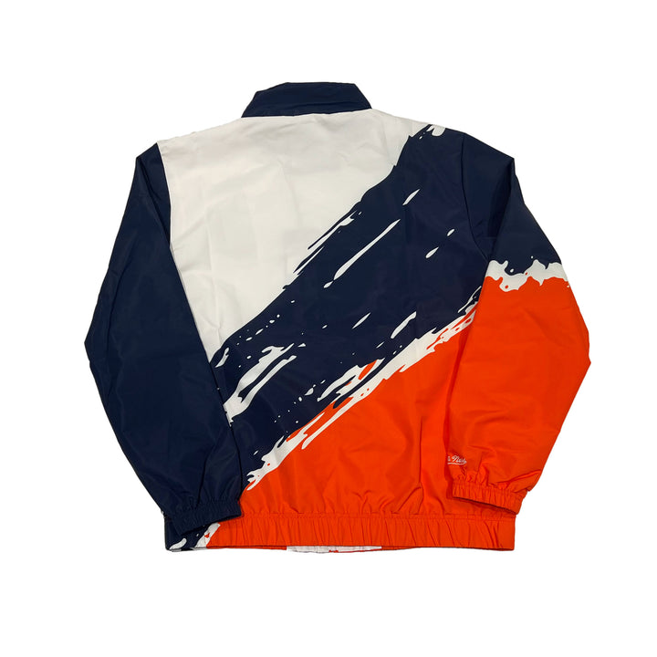 Edmonton Oilers Mitchell & Ness Paint Brush White Windbreaker Jacket