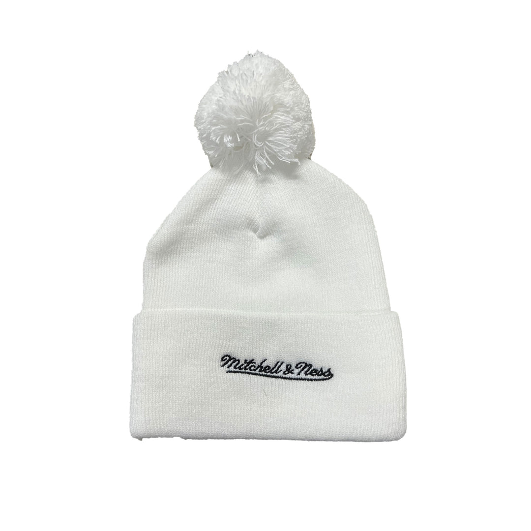 Edmonton Oilers Mitchell & Ness Pride White Toque w/ Pom